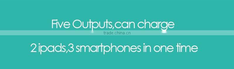 Newest 40 W 5 ports USB bluetooth laptop charger