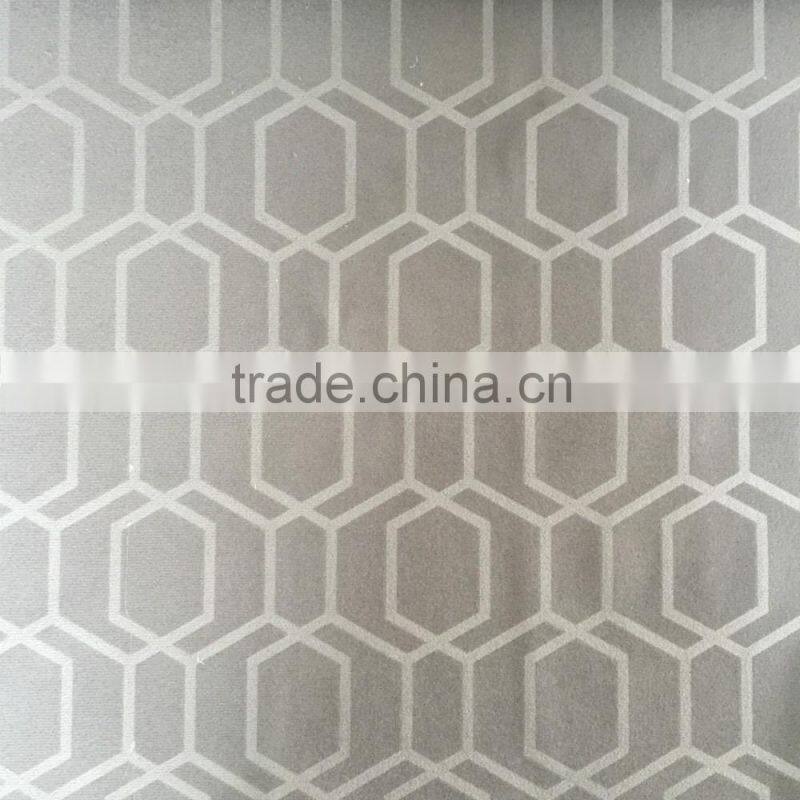 2016 new style crumple design flock fabric for upholstery, cushion, bag