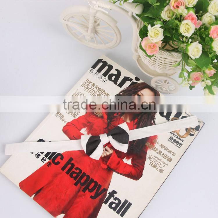 promotional gift fashion grid simple mini baby bow ties for banquet