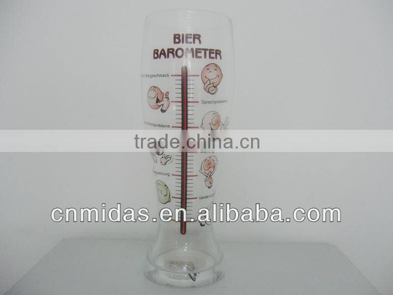 Hand-made pilsner brand beer glasses