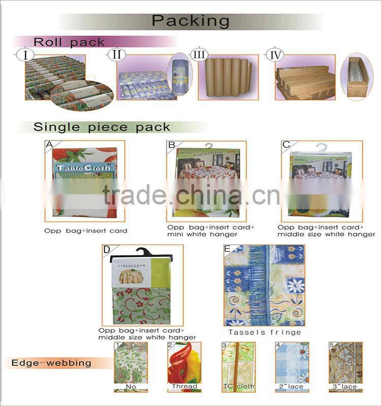 PVC & non-woven tablecloth