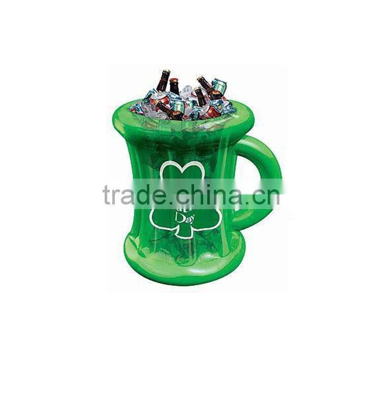 2016 hot sale High quality cheapest Inflatable ice bucket,inflatable beer bottle cooler toy