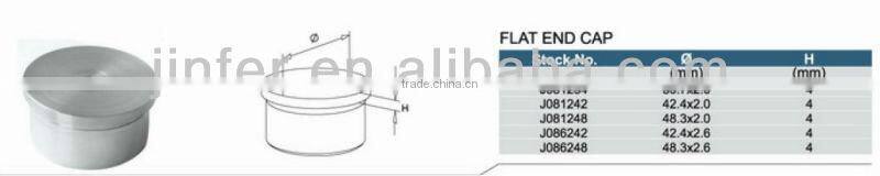 stainless steel end cap/Stainless steel Flat End Cap/inox baluster