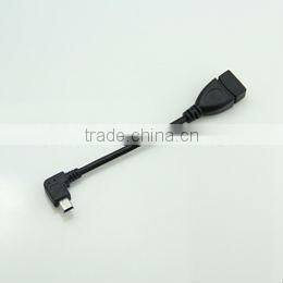 High Quality right angle A Femal to Mini B Male USB 2.0 Cable