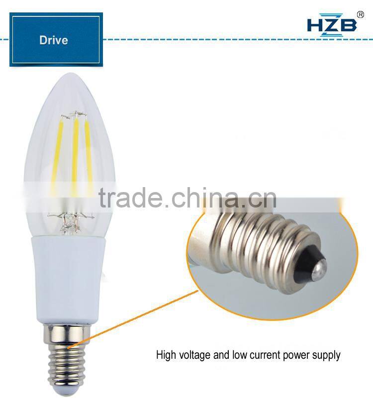 Zhongshan lighting manufacturer led bulb E14 gold led bulb diffuser 2w