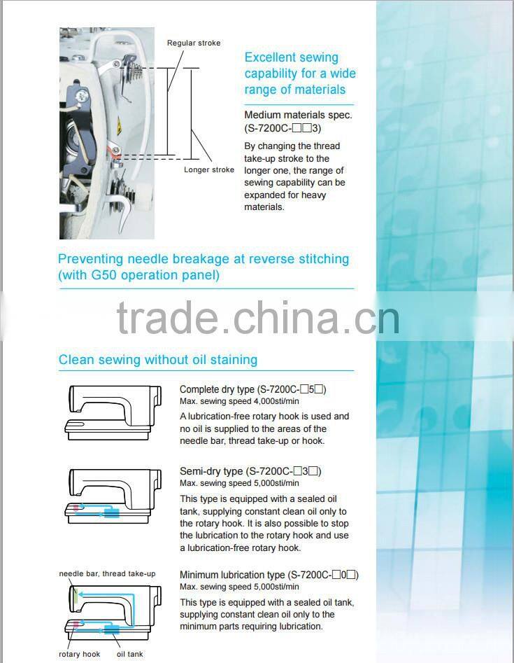 used brother brand lockstitch sewing machine for garment factory