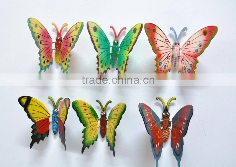 Wholesale 6 inch Plastic Butterfly 3D Design Personalized Fridge Magnets, Wedding Anniversary Gifts, Studio decorations