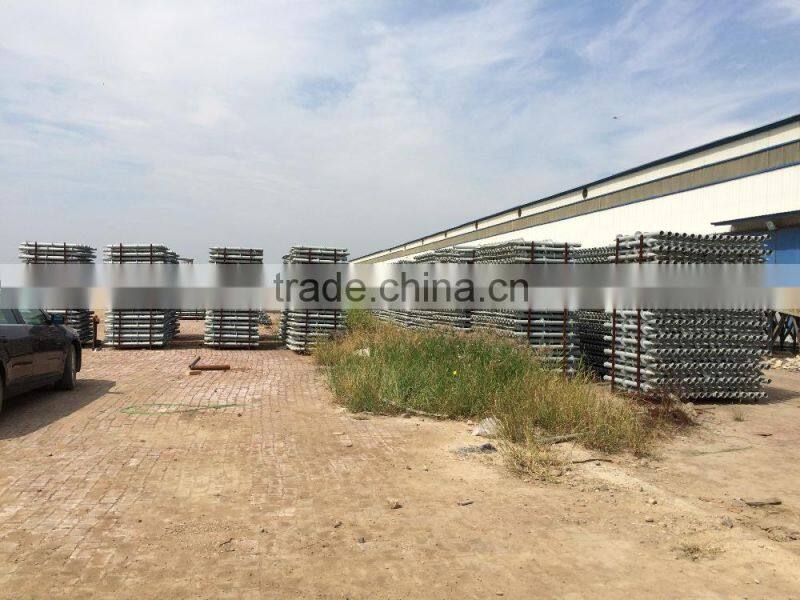 Chinese spiral ground anchor for post