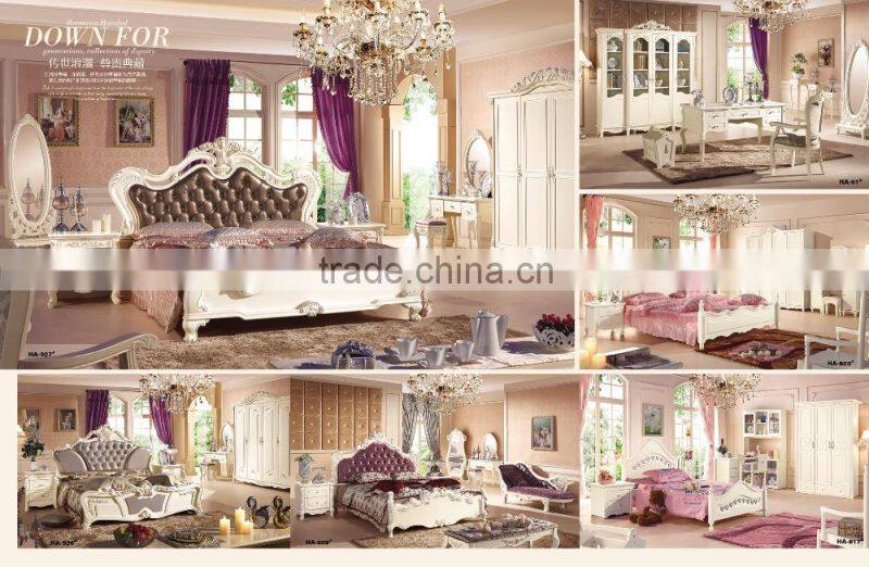 Korea design bunk beds kids bedroom furniture sets cheap GZH-HA819