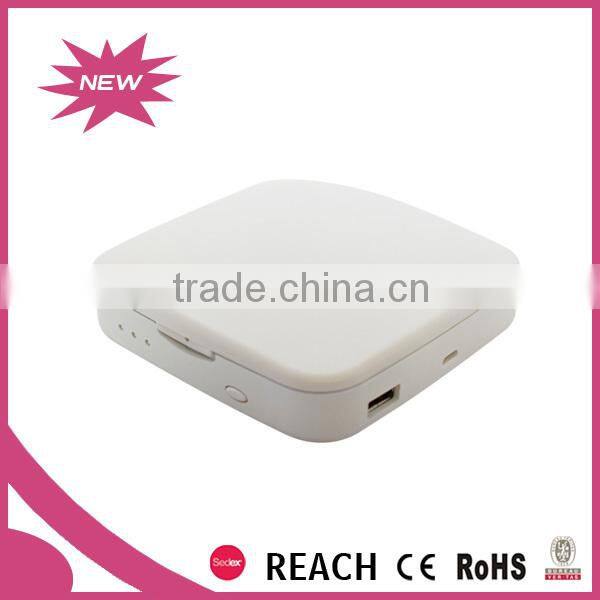 Mobile phone power bank cosmetic mirror 5x magnifying with led light