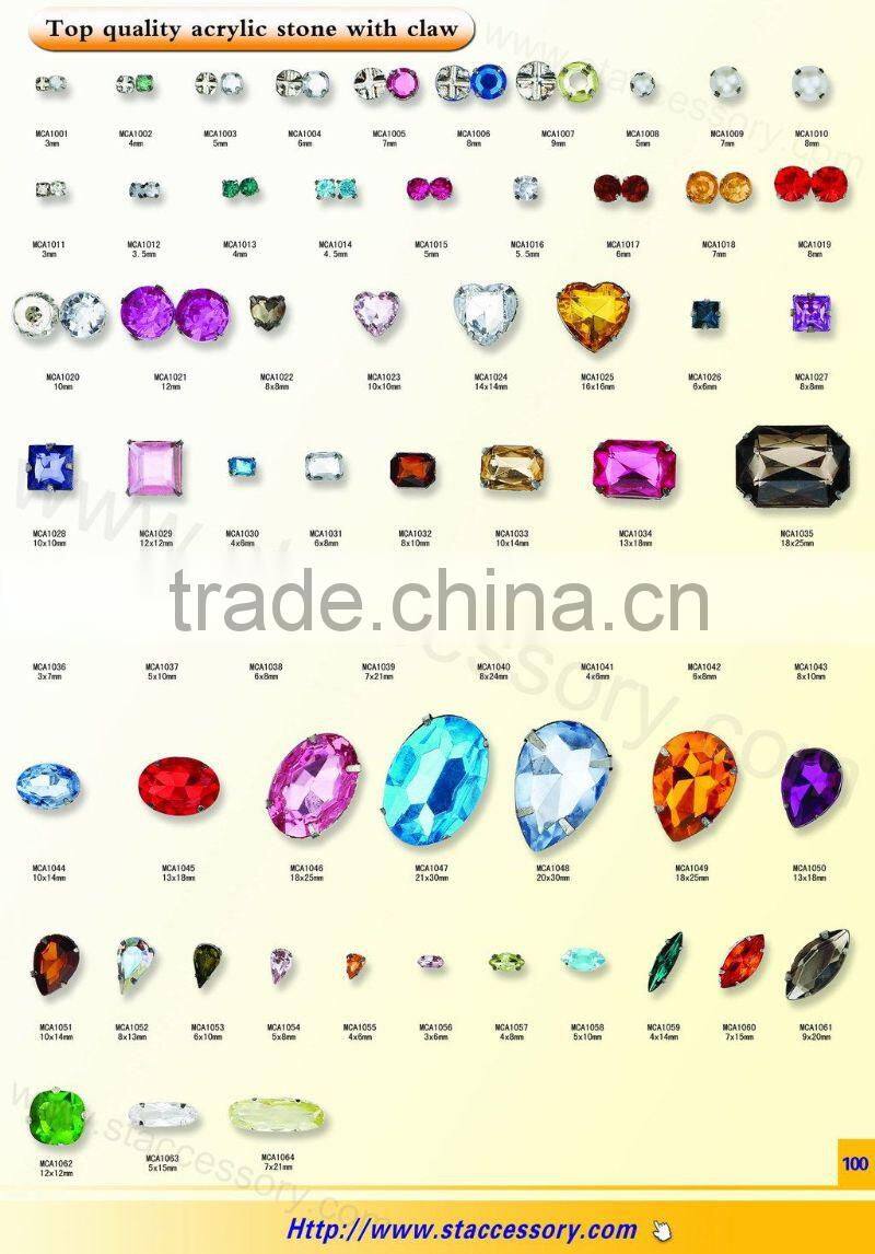 wholesales shapr point stone, wedding gemstone, acrylic stone