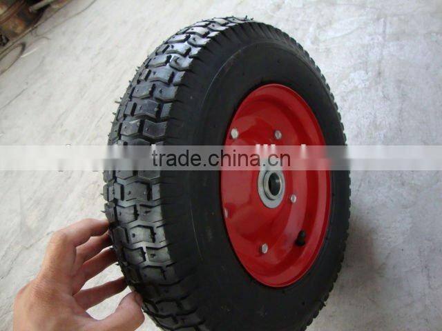China Pneumatic tires 16 inch Trolley rubber wheel