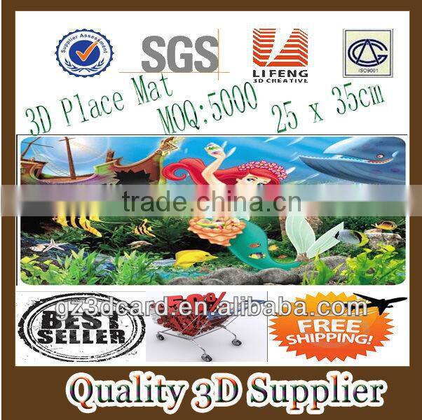 Guangzhou Lifeng 3D place mat with lenticular effect