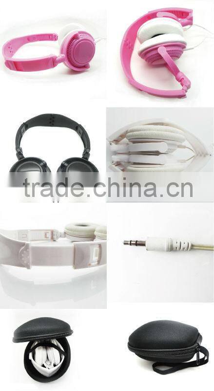 3.5mm foldable super bass stereo headphone