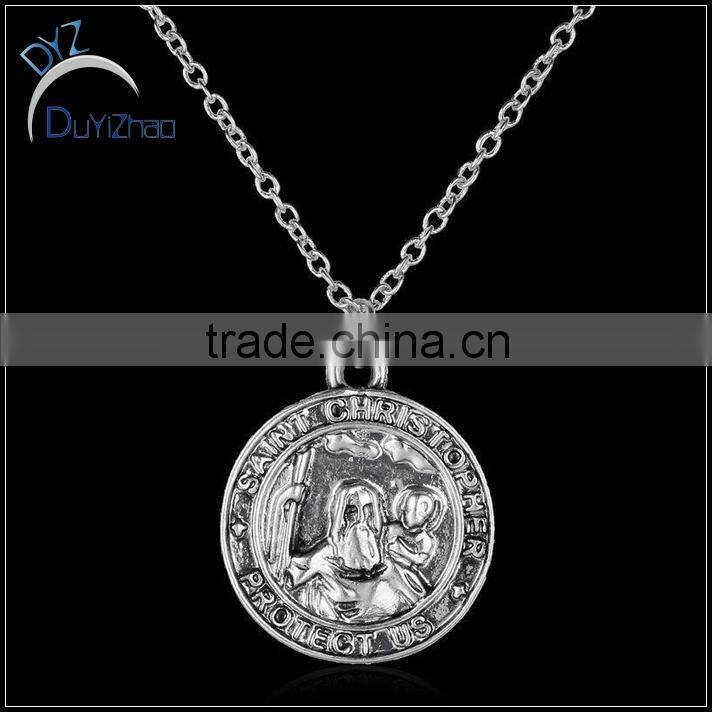 Fashion jewelry round alloy pendant designs