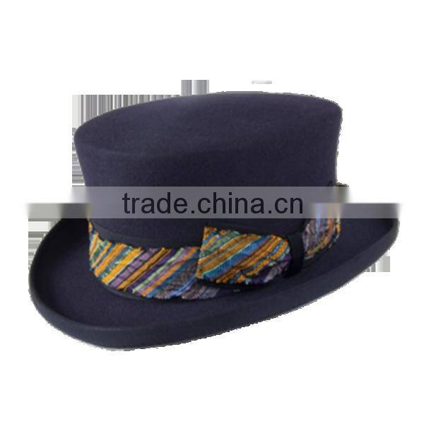 Wool felt top hat formal hat