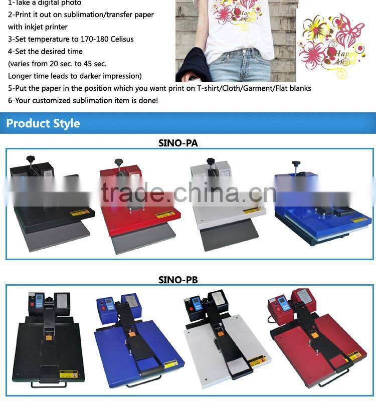 Lowest Price 380x380mm T-shirt/Paper Heat Press Machine