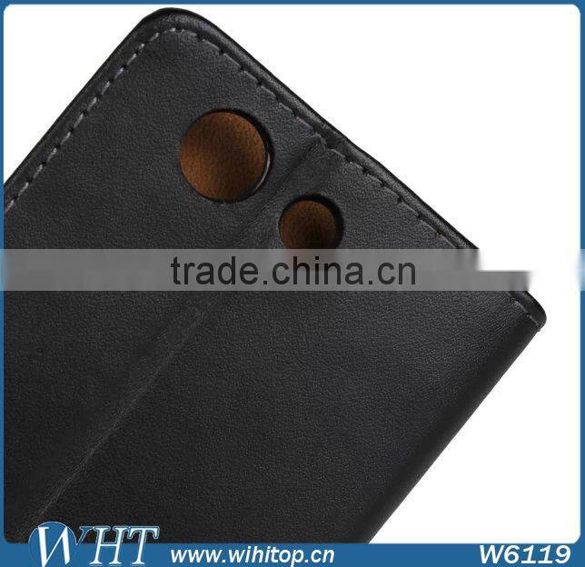 Wallet Case for Sony Xperia Z3 Mini, Simple Leather Case for Sony Xperia Z3 Compact