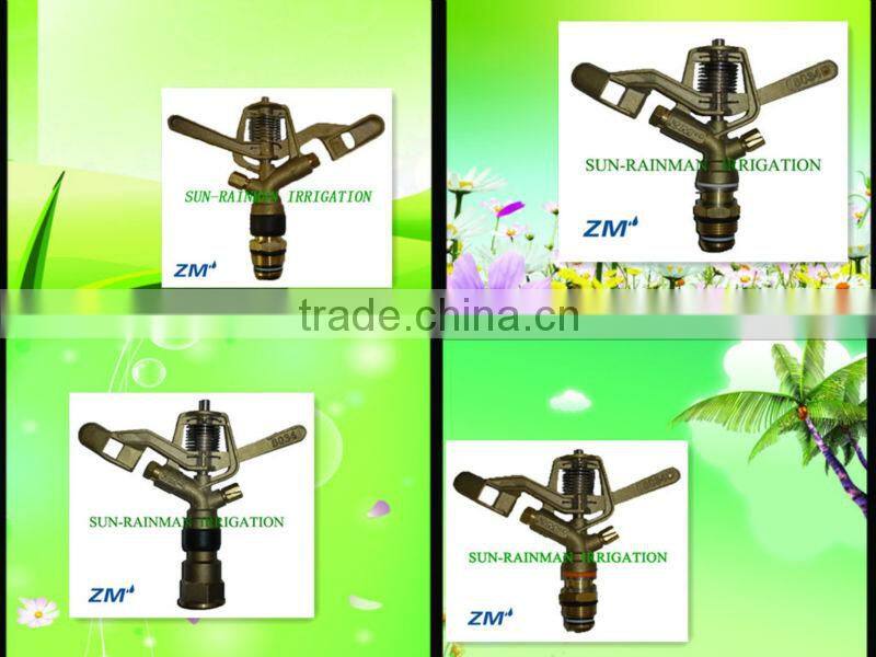 Agriculture irrigaiton system brass impulse sprinkler