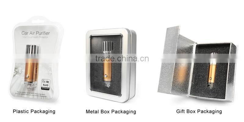 Ionic Ozone car air purifier car air cleaner filters