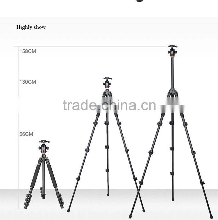 Q471 flip leg lock digital camera tripod, flexible video tripod with panoramic ball head, free shipping