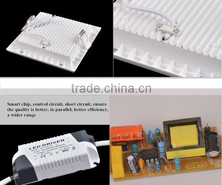 2015 New Design 18W Round/Square SMD 2835 LED Ceiling Panel Light