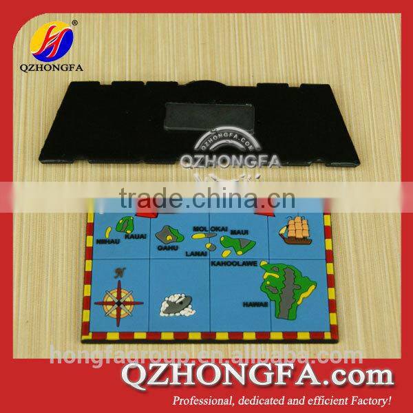 Funny Shaped Soft PVC Permanent Magnet Round Button