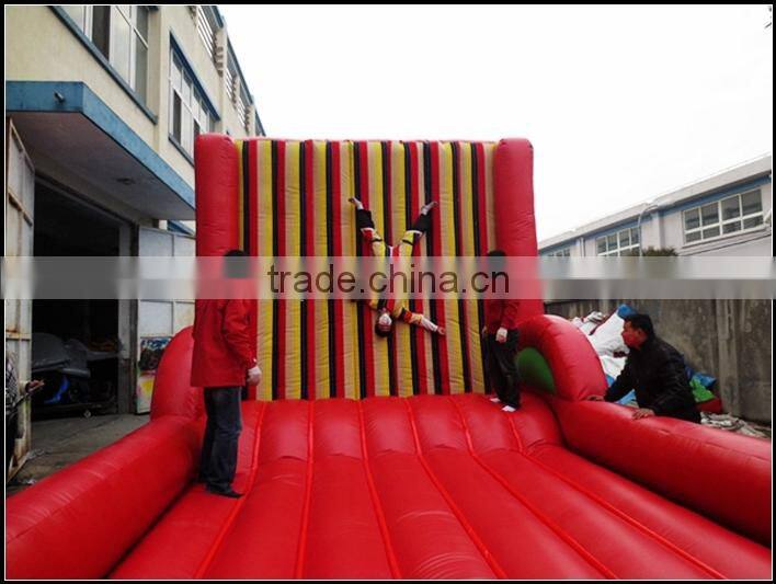 hot sale inflatable velcro suit wall games/ inflatable stick velcro wall