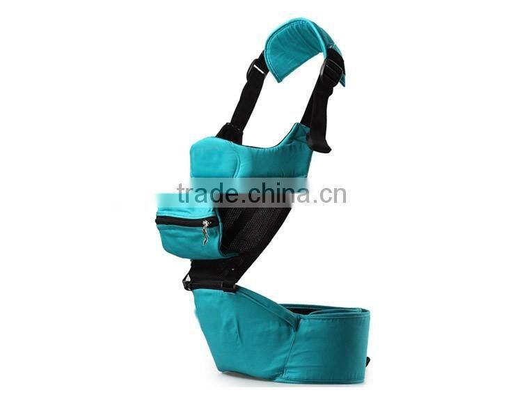 BC-05A eco-friendly ring sling baby hand hip seat carrier with front pocket