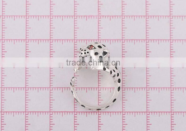 5925 Silver Ring Diamond New Design Spot Leopard Silver Ring