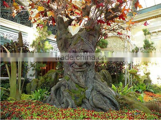 theme park animatronic life size talking tree for decoration