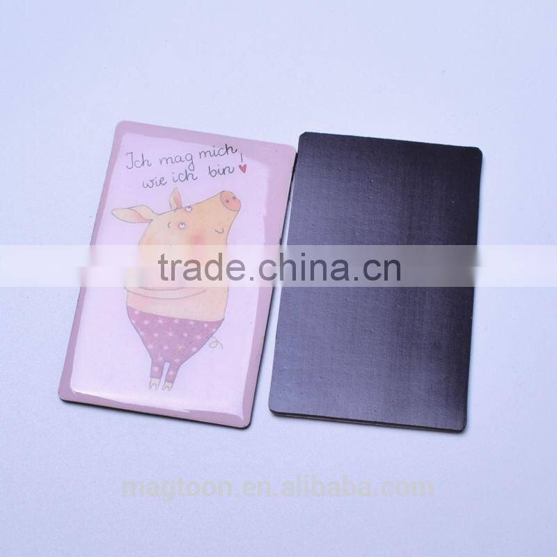 2016 latest lovely cartoon image design decorative epoxy resin fridge magnet