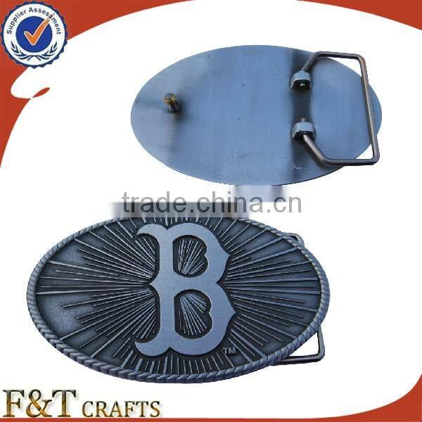 Cheap hot sales bank plating nickle brass belt buckle wholesale for high quanlity