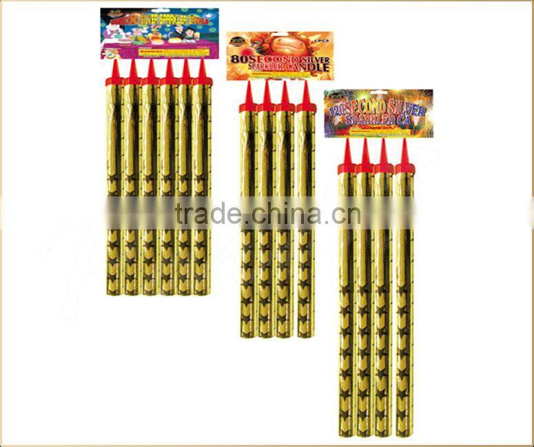 Assorted colored flame champagne bottle sparklers fireworks