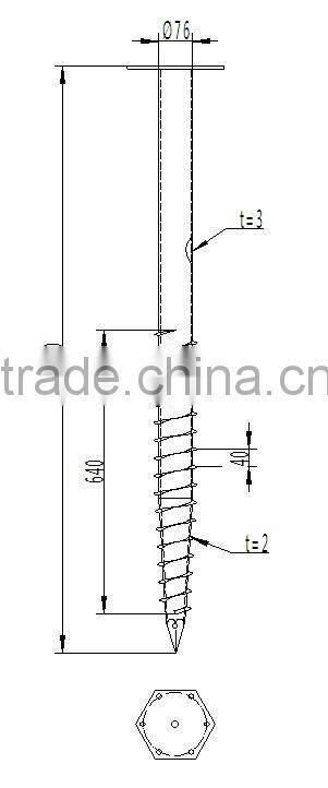 Hex Head Self Drilling Ground Screw
