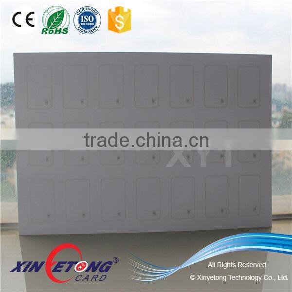 3x8 Layout PVC RFID Inlay Compatible 1K S50 Chip