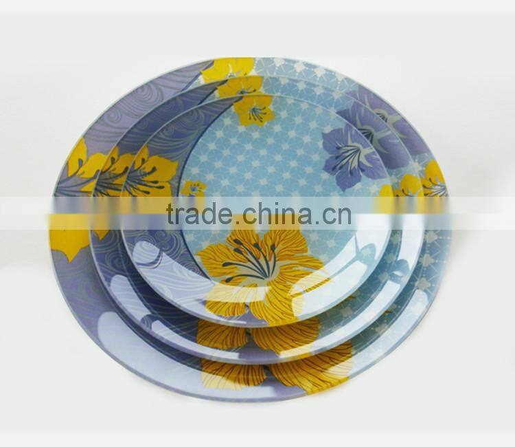 round glass dinner set