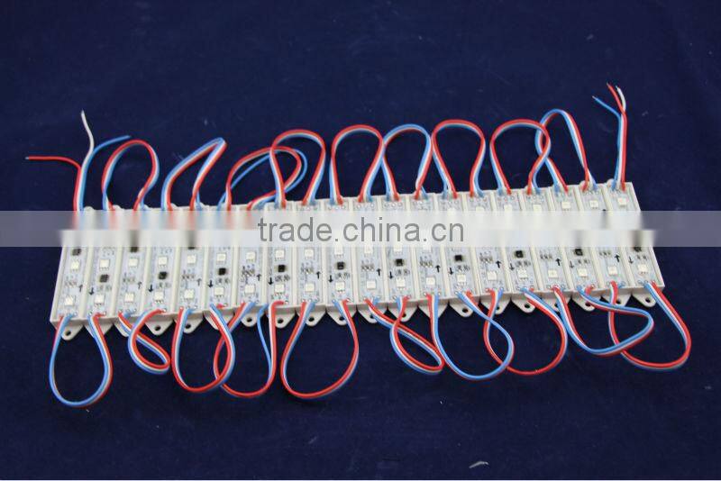 ip67 12v 3leds/module 20pcs/string rectangle 75*15mm full color ws2811 LED Pixels module