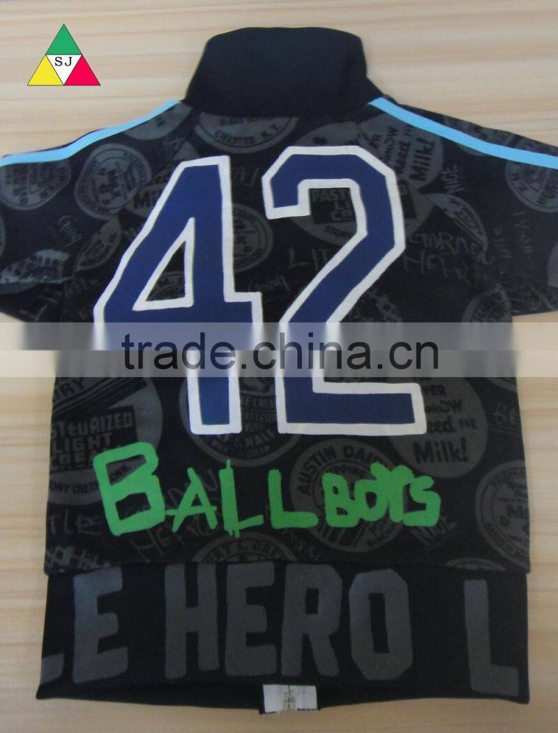 The boy new style boutique clothes spring 2016 hit new sport suit black letters