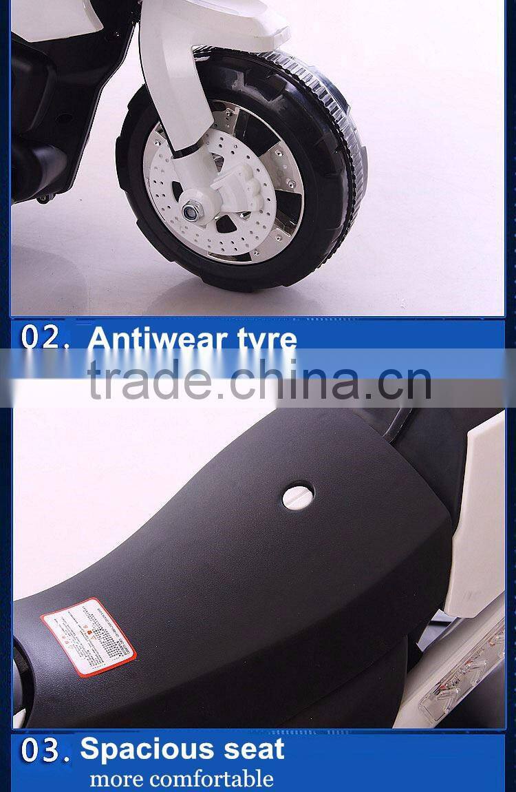 Kids Motorcycle Motorbike 6V Battery Powered Ride On Toy 3 Wheel Beach Bicycle