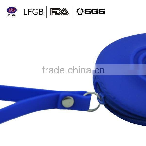 promotion new design novelty zipper silicone coin purse / silicone women bags