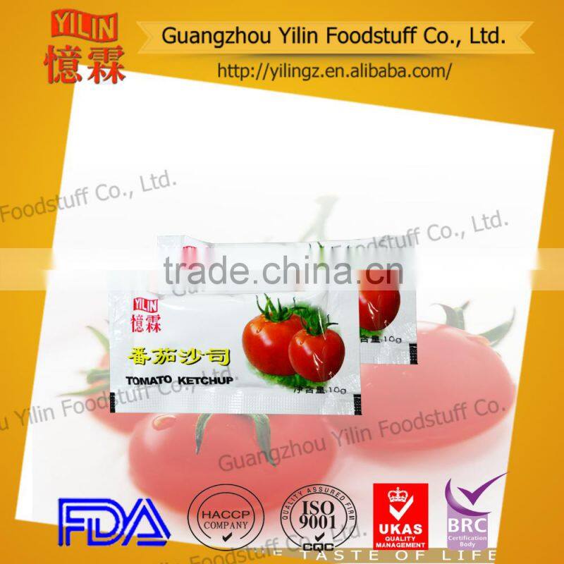 10g ketchup tomato sachet made in China