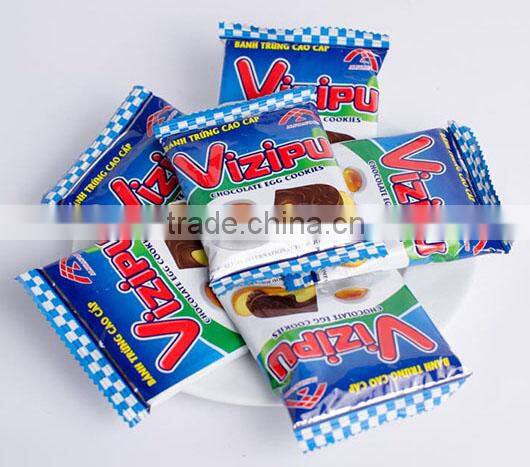 Vizipu Chocolate 100g/box Egg Cookie - CREAMY CHOCOLATE BISCUITS