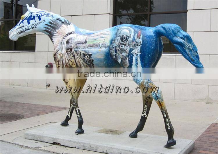 Amusement Park Equipment,Museum Exhibition Life Size Horse Craft Sculpture