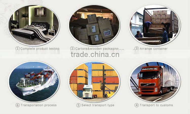 2015 new modern design leather round bed B80037