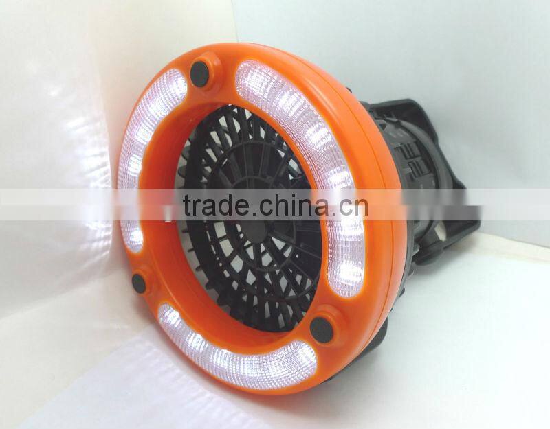 18pcs led battery operated portable led tent fan