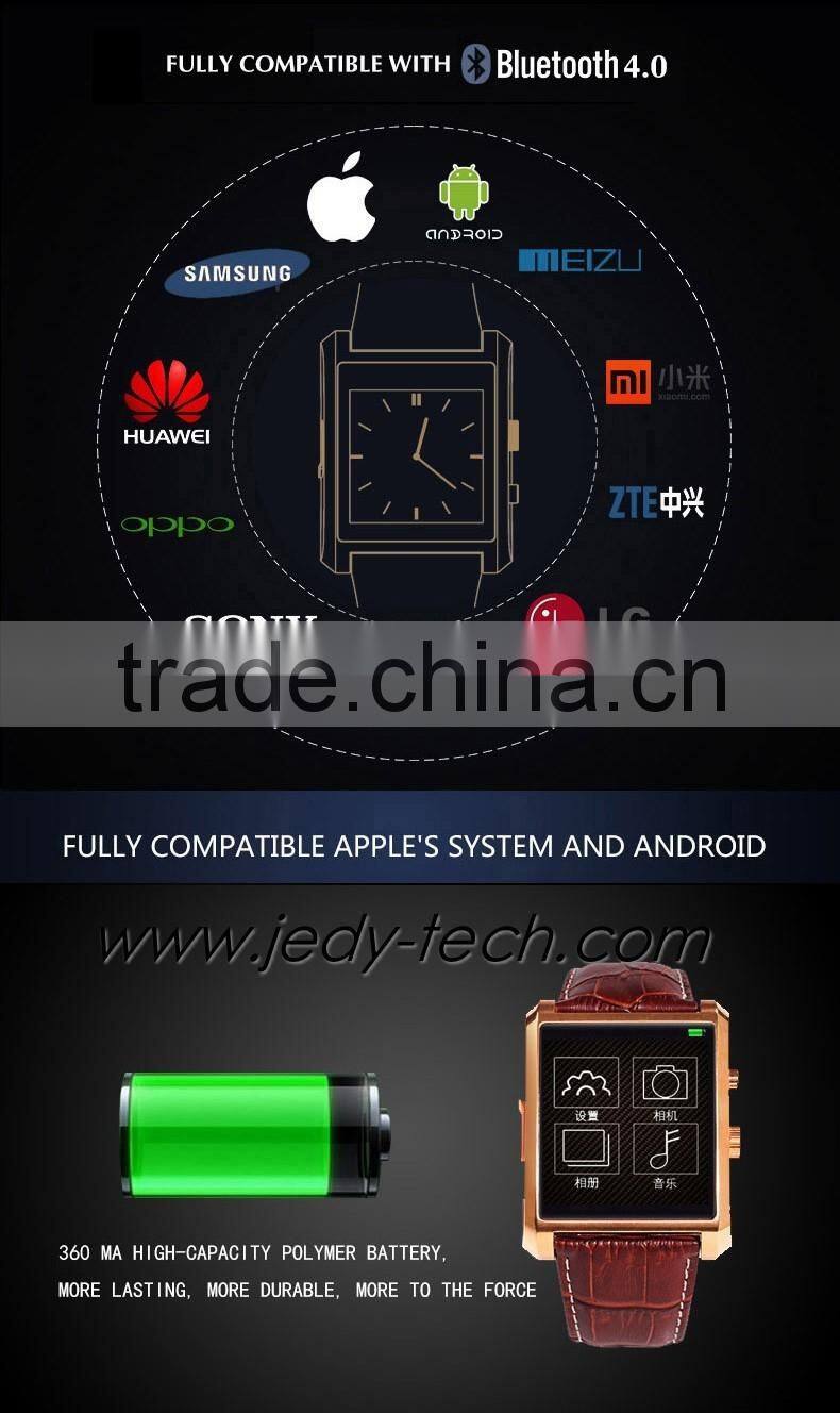 Newest DM08 Bluetooth 4.0 Smartwatch with Pedometer, Contacts Sync Camera Remote, Sleep monitor SMS Reminding Smartphones