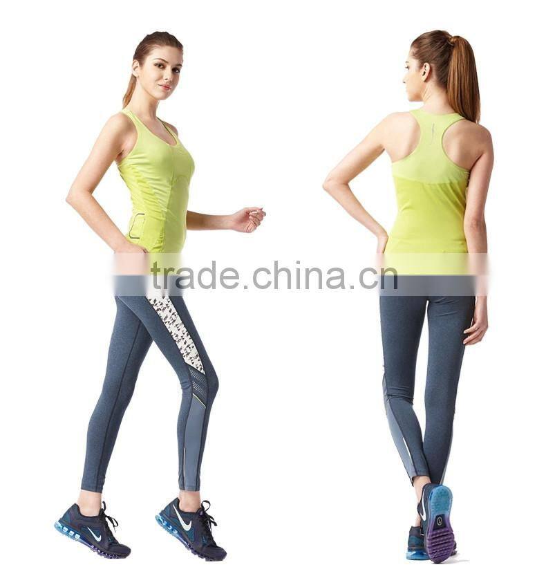 wholesale 2016 ladies's sexy high quality gym tank /sport t-shirts/yoga wear