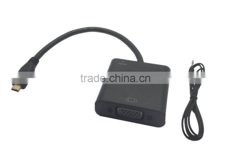 100% new MINI HDM I toVGA HDM I adapter for computer/laptop Multimedia devices