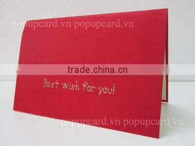 Little girl with birthday cake 3d hand made greeting card